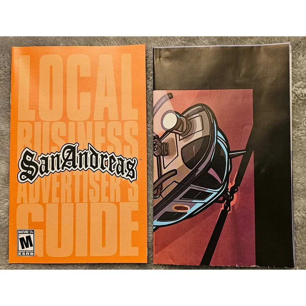 Grand Theft Auto San Andreas PS2 PlayStation 2 Greatest Hits CIB Manual Map